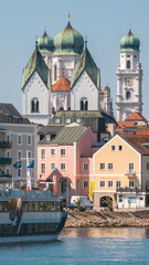 Smartphone HD wallpaper of beautiful view at Passau - Danube - Bavaria - Germany