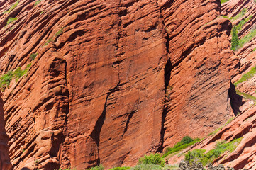 red sand rock as background