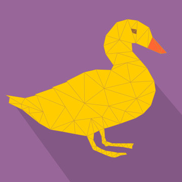 Duck icon concept vector eps 10