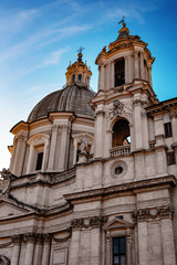 Fototapeta premium Via di Sant'Agnese in Agone, Rome, Italy