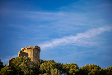 Fototapeta na wymiar Medieval tower Velia in Ascea