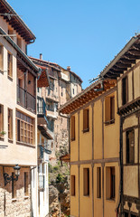 Fototapeta na wymiar Village of Frias in the Spanish province of Burgos on a sunny day.
