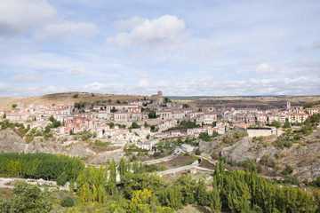 Fototapeta na wymiar Sepulveda located in the province of Segovia, Spain.