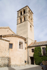 Fototapeta na wymiar church (Saint John) in Pedraza, Segovia (Spain).