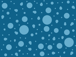 Fototapeta na wymiar light blue circles on dark blue background, illustration