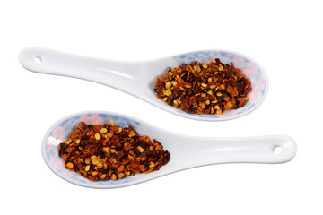 Spoons with Chilli Flakes
