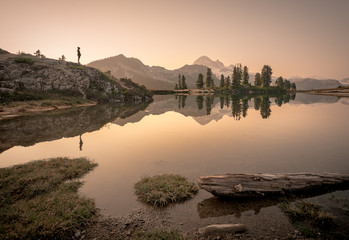 Hiking elfin lakes and rampart ponds in the garibaldi provincial park