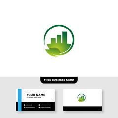Financial Logo Template, Accounting Logo Template, and Business Card