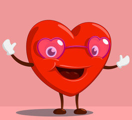 Cartoon character Heart Valentines Day