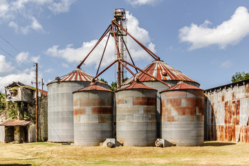 Five Old Storage Tanks Haralson Georgia