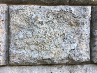 Big Brick of Stone Wall Texture on ancient historic building