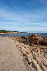 The mediterranean sea in the ametlla de mar, Costa daurada