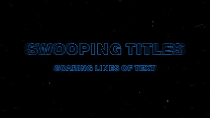 Soaring Titles with Starfield Background