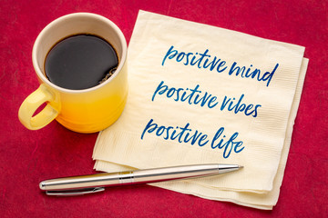 positive mind, vibes and life concept