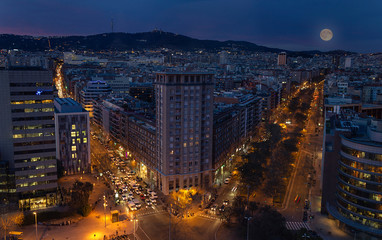 sunset views from my hotel in Barcelona