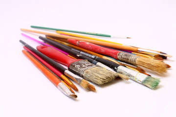Colorful paint brushes