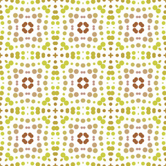 Seamless abstract pattern background with a variety of colored circles.