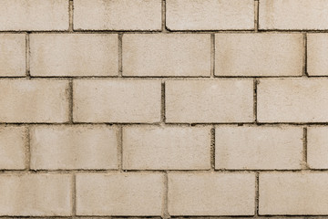 Close up big bricks patter