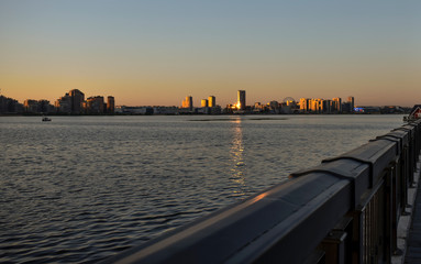 Fototapeta premium city river embankment