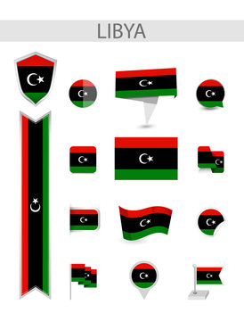 Libya Flat Flag Collection