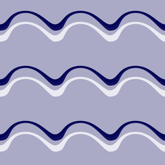 Seamless pattern background with multi-colored wavy lines.