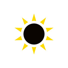 Eclipse of the sun, vector icon