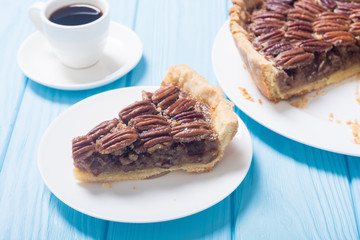 Autumn american pecan pie