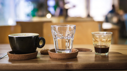 cup of coffee on table