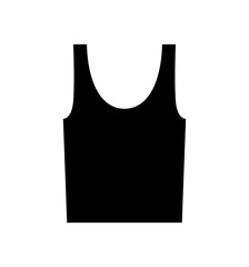 Undershirt icon tank top vector isolated on white background