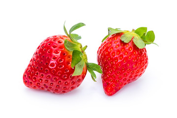 Strawberry on white background