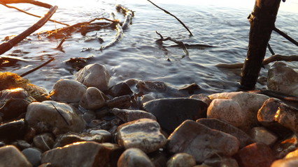 stones in water