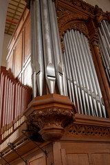 Old Pipe Organ in Salzburg Austria