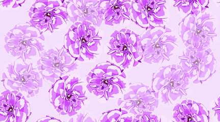 Vintage Rose Seamless Pattern.