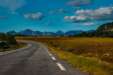 Road  in  Straumnes, Lofoten Islands, Norway
