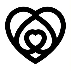 Love icon or Valentine's day sign designed for celebration.