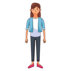 Fototapeta premium woman brunette avatar