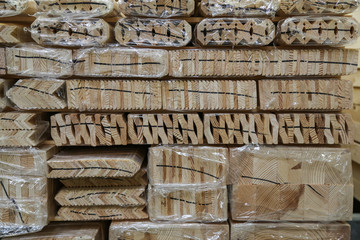 building materials on the shelves in the supermarket