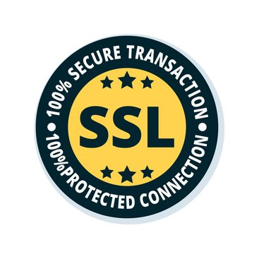 SSL Secure label illustration