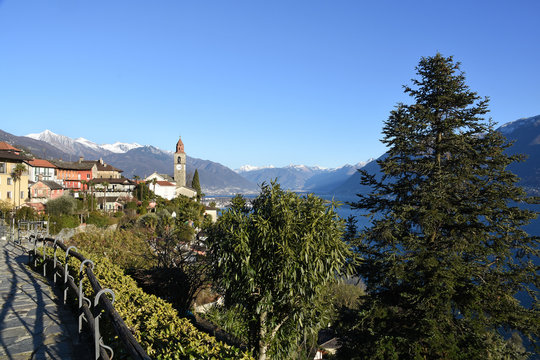 Road to Ronco sopra Ascona, Switzerland
