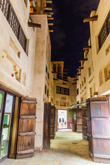 Alley in Madinat Jumeirah souq in Dubai, United Arab Emirates