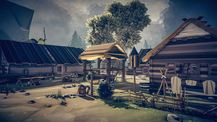 Medieval Slavic Village