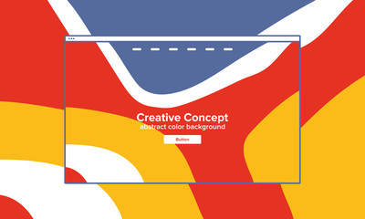 Abstract geometric background with bright colors. Creative web design concept for start page. User experience