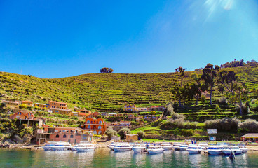 Fototapeta na wymiar lago titicaca