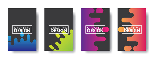 Vector infographic design template with 4 types or stages, vector icons, can be used for diagrams, information, banners, tips and activity reports, gradient color with 4 colors