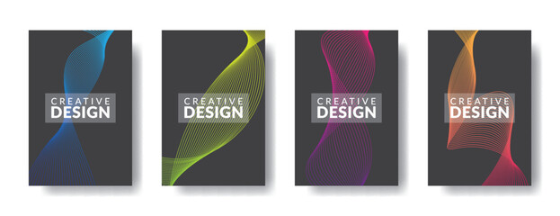 Vector infographic design template with 4 types or stages, vector icons, can be used for diagrams, information, banners, tips and activity reports, gradient color with 4 colors