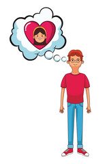 young man cartoon