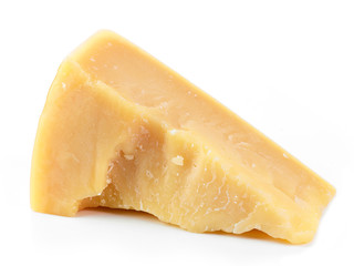 parmesan cheese on a white background