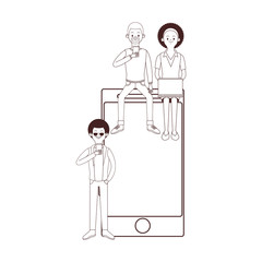 group of friends cartoon