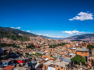 Impressive Skyline of Medellin viewed from Comuna 13