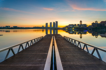 Sunrise / sunset at Pullman Lake Putrajaya, Malaysia